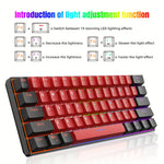 Load image into Gallery viewer, Snpurdiri black gaming keyboard angled rear view showing portable compact design