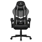 Load image into Gallery viewer, Massage gaming chair in black and grey, front view
