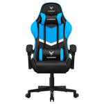 Load image into Gallery viewer, Massage gaming chair in blue and black, front view