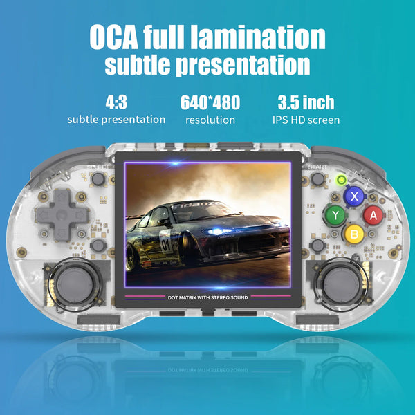 Retro handheld console premium 6 inch 1080p touch screen for immersive nostalgic arcade on the go