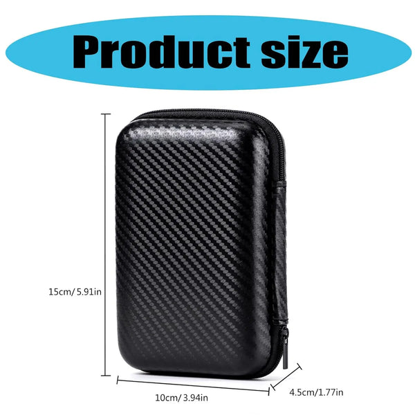 Dimensions of the r36s eva hard case, 15cm long, 10cm wide and 4