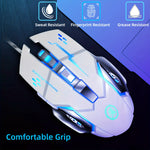 Load image into Gallery viewer, Ambidextrous RGB Gaming Mouse 7 Buttons palm grip in right hand