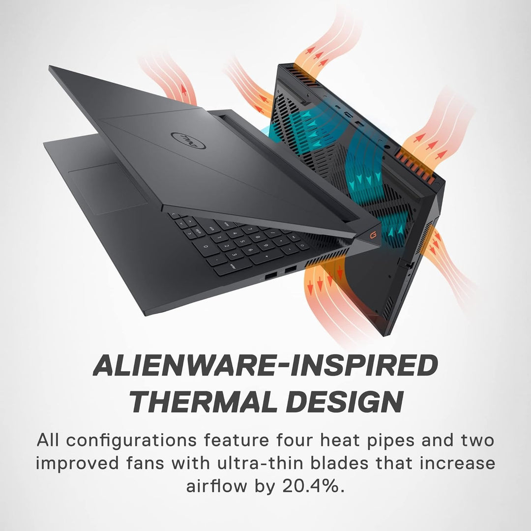 Gaming Laptop Dell G15 5530 15.6 Inch FHD 165Hz RTX 4060 8GB GDDR6, 64GB DDR5 RAM, 2TB SSD, Backlit Keyboard, Windows 11