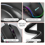 Load image into Gallery viewer, RGB Wired Gaming Mouse, 10 Programmable Buttons - photo 9
