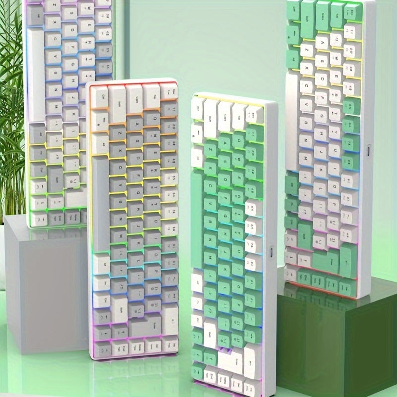 Gaming Keyboard And Mouse Set - 68-Key Membrane Keyboard With RGB Backlight, Quiet Typing