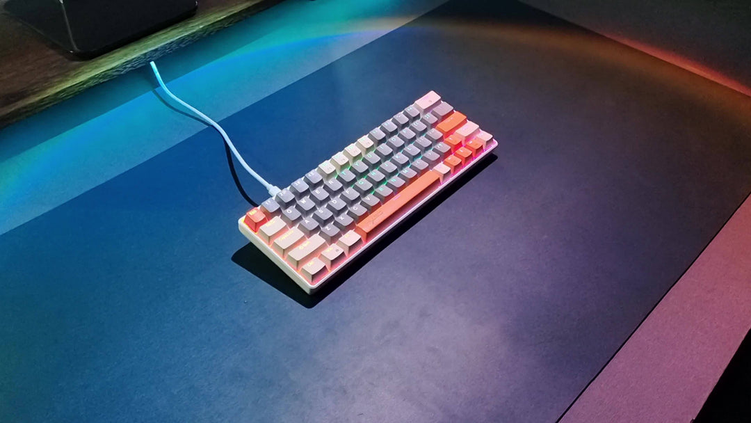 60% Mechanical Gaming Keyboard – RGB Backlit Portable 63-Key Mini Wired Keyboard With Blue Or Red Switch
