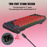 Load image into Gallery viewer, Snpurdiri mechanical keyboard side profile showing low-profile compact form
