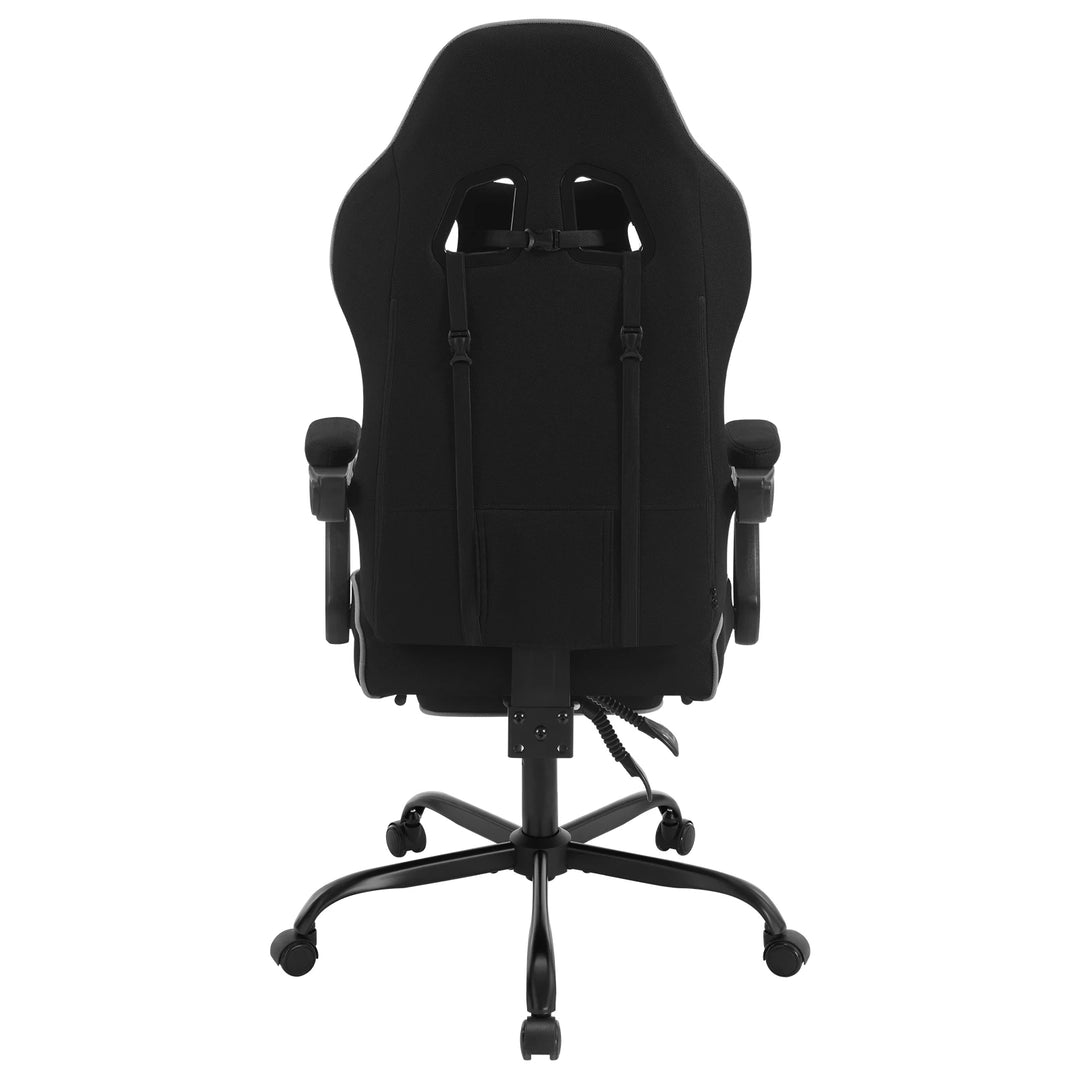 Ergonomic Gaming Chair 360 Swivel With Lumbar Cushion And Footrest For Office And PC