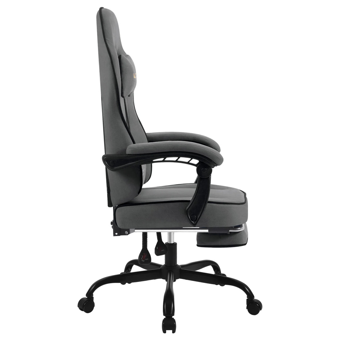 Ergonomic Gaming Chair 360 Swivel With Lumbar Cushion And Footrest For Office And PC
