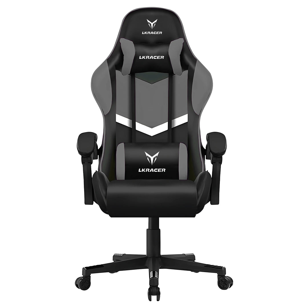 Gaming Chair - Ergonomic Massage With Lumbar Support And Height Adjustable Back, Premium Comfort