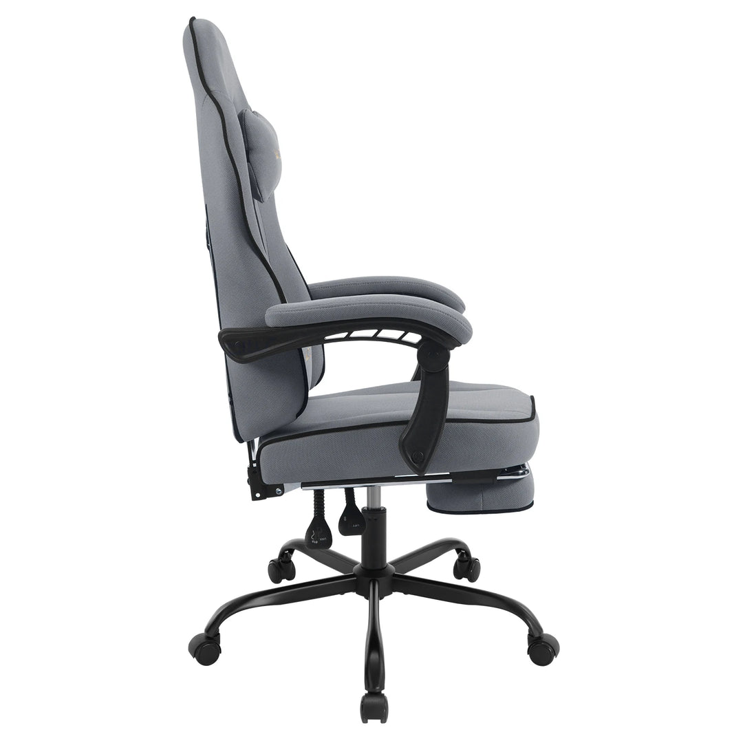 Ergonomic Gaming Chair 360 Swivel With Lumbar Cushion And Footrest For Office And PC