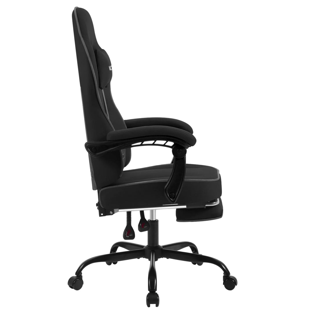 Ergonomic Gaming Chair 360 Swivel With Lumbar Cushion And Footrest For Office And PC