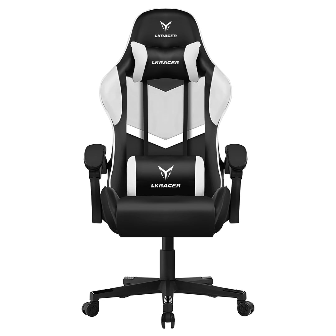 Gaming Chair - Ergonomic Massage With Lumbar Support And Height Adjustable Back, Premium Comfort