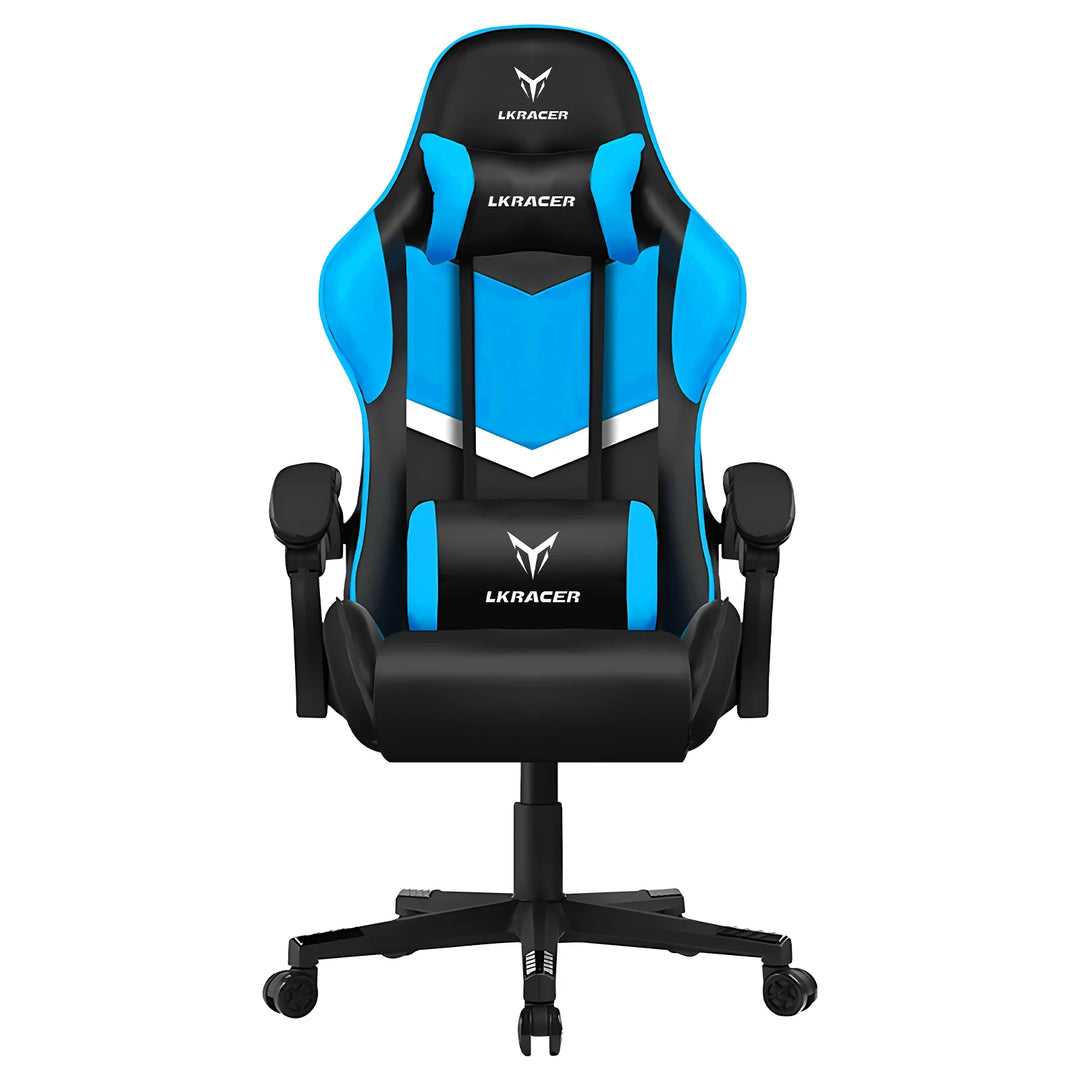 Gaming Chair - Ergonomic Massage With Lumbar Support And Height Adjustable Back, Premium Comfort