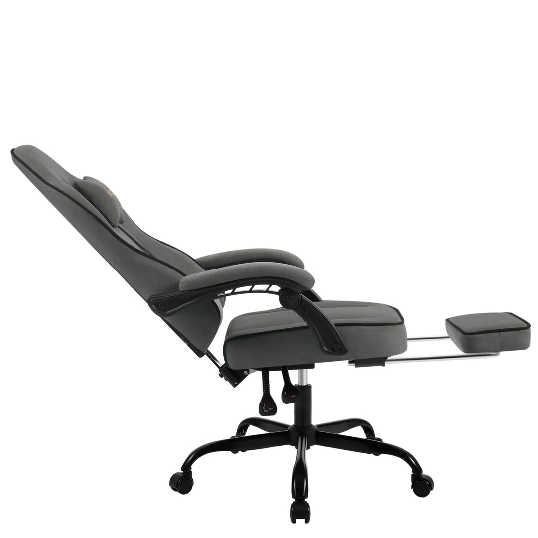 Ergonomic Gaming Chair 360 Swivel With Lumbar Cushion And Footrest For Office And PC