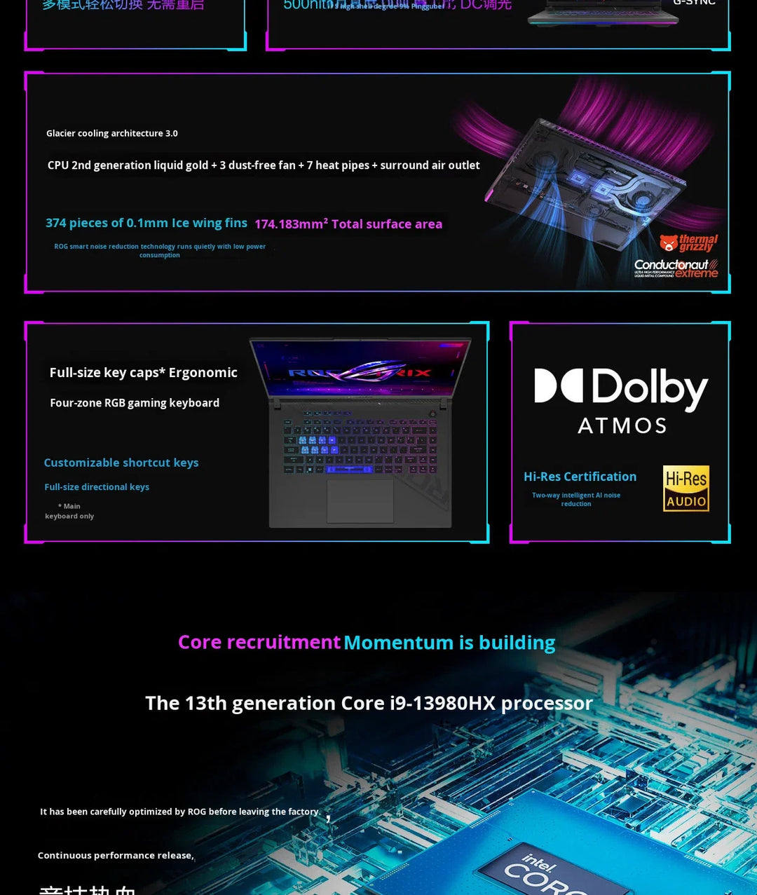 Gaming Laptop Nebula 2.5K Display RTX 4060 240Hz 16 Inch For Immersive RGB Setups