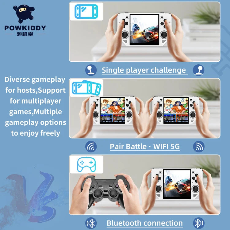 Dual-Player Handheld Console - Local Co-Op On The Go With 4-Inch Screen And Premium Build