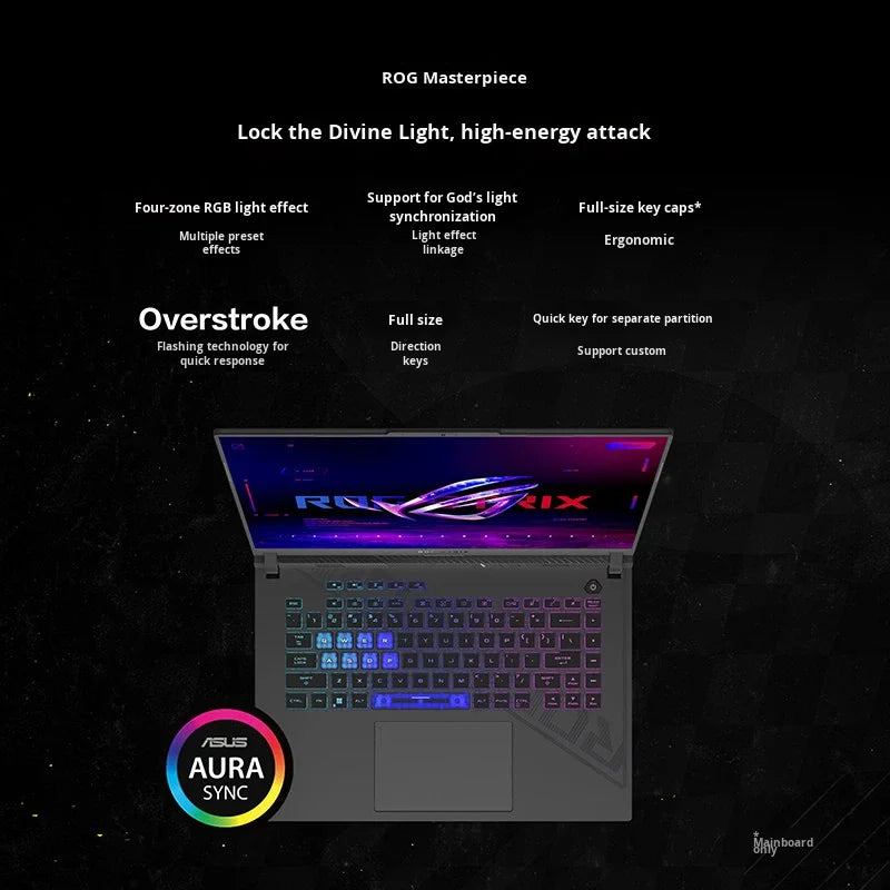 Gaming Laptop Nebula 2.5K Display RTX 4060 240Hz 16 Inch For Immersive RGB Setups