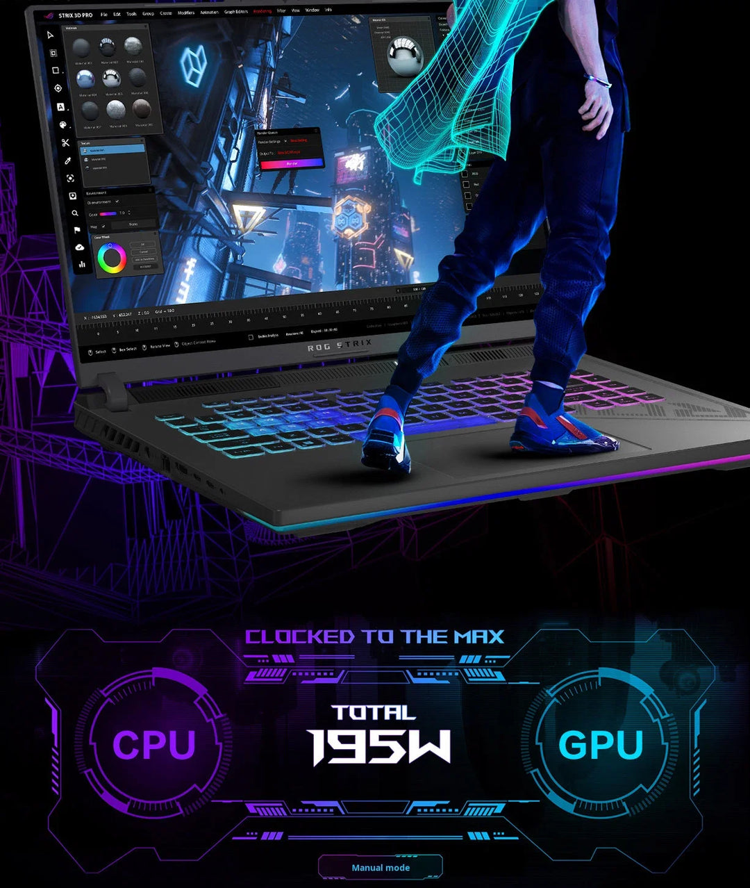 Gaming Laptop Nebula 2.5K Display RTX 4060 240Hz 16 Inch For Immersive RGB Setups