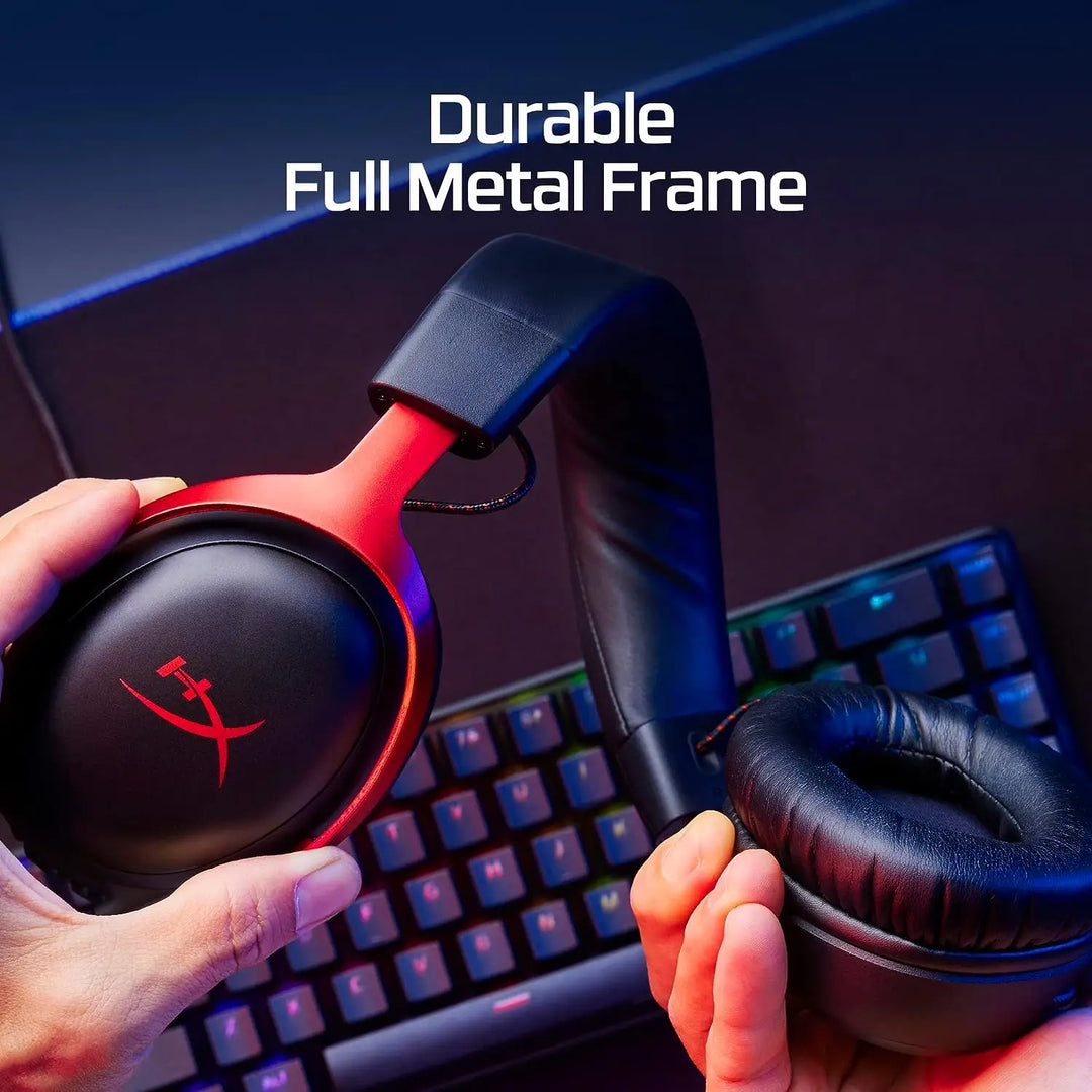 HyperX Cloud III Wired Gaming Headset - Angled 53mm Drivers and Ultra-Clear Microphone for PC PS5 Xbox Series X and S