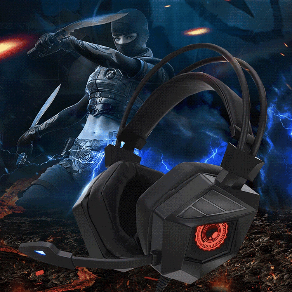 RGB Gaming Headset USB – Premium Wired Audio With 40mm Drivers And Clear Microphone For Immersive PC Gaming