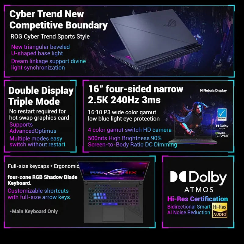 ROG Strix G16 Gaming Laptop, i9 240Hz QHD+ - photo 3