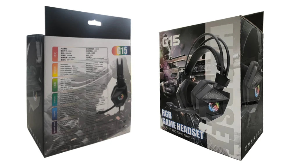 RGB Gaming Headset USB – Premium Wired Audio With 40mm Drivers And Clear Microphone For Immersive PC Gaming