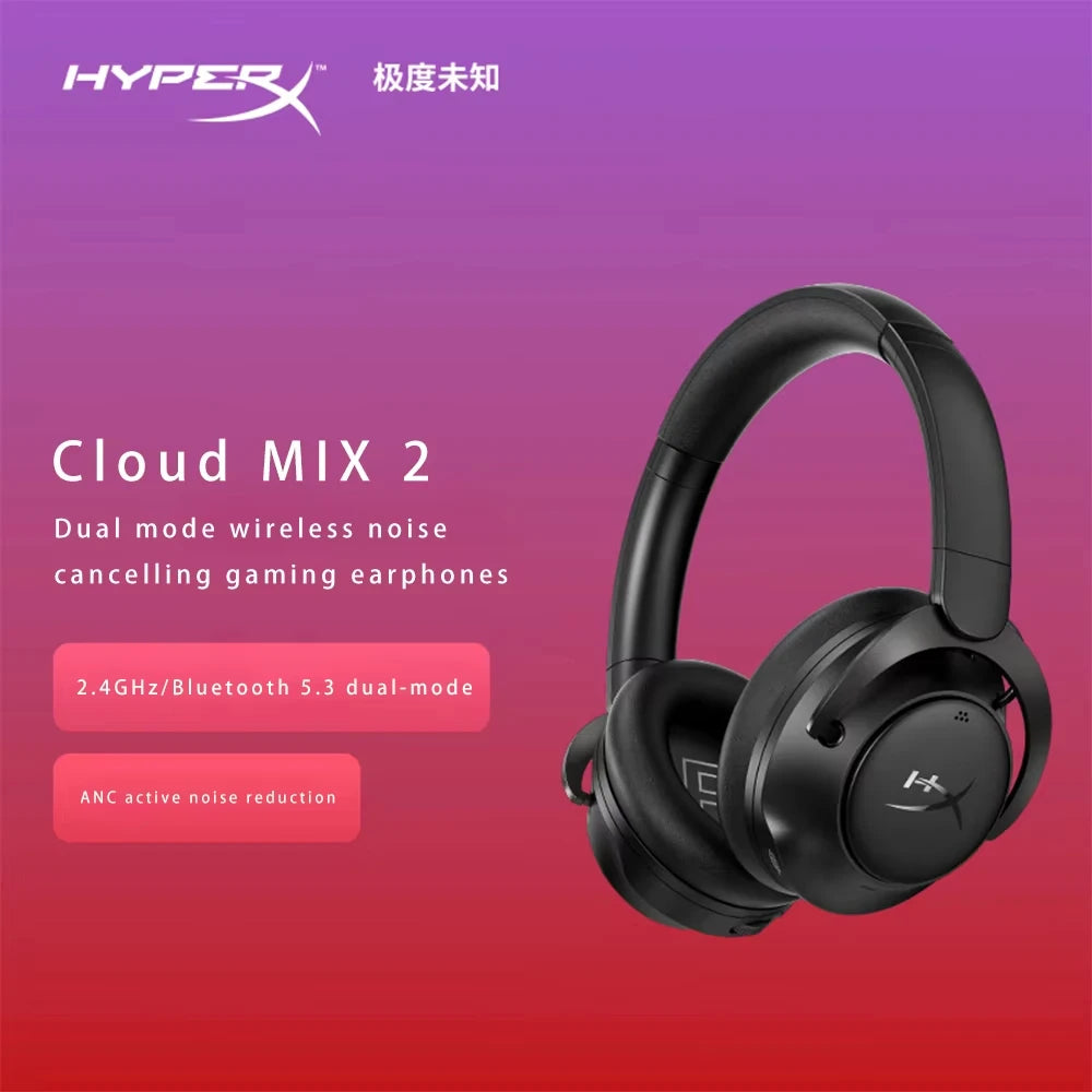 Wireless Gaming Headset - Dual-Mode Bluetooth And Wired ANC, Leather, Arcade-Inspired Comfort