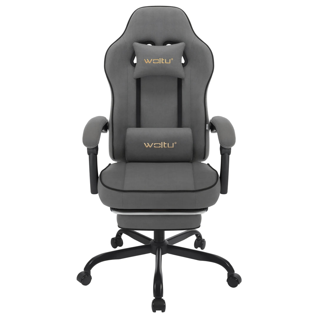 Ergonomic Gaming Chair 360 Swivel With Lumbar Cushion And Footrest For Office And PC