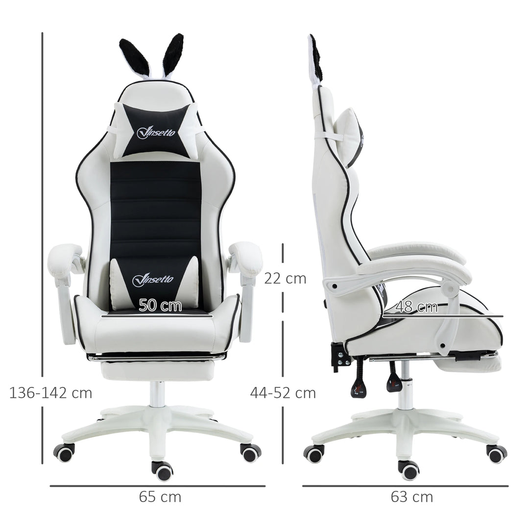 PU Leather Swivel Gaming Chair, Adjustable Height - photo 9
