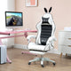 PU Leather Gaming Chair with Footrest, 135° Recline, 120kg