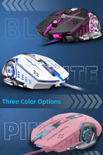 Load image into Gallery viewer, Ambidextrous RGB Gaming Mouse 7 Buttons side buttons close-up tactile feel
