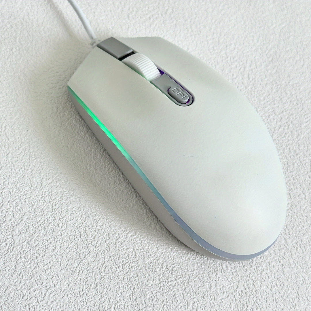 Gaming Keyboard And Mouse Set - 68-Key Membrane Keyboard With RGB Backlight, Quiet Typing