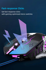 Load image into Gallery viewer, Ambidextrous RGB Gaming Mouse, 7 Buttons - photo 11

